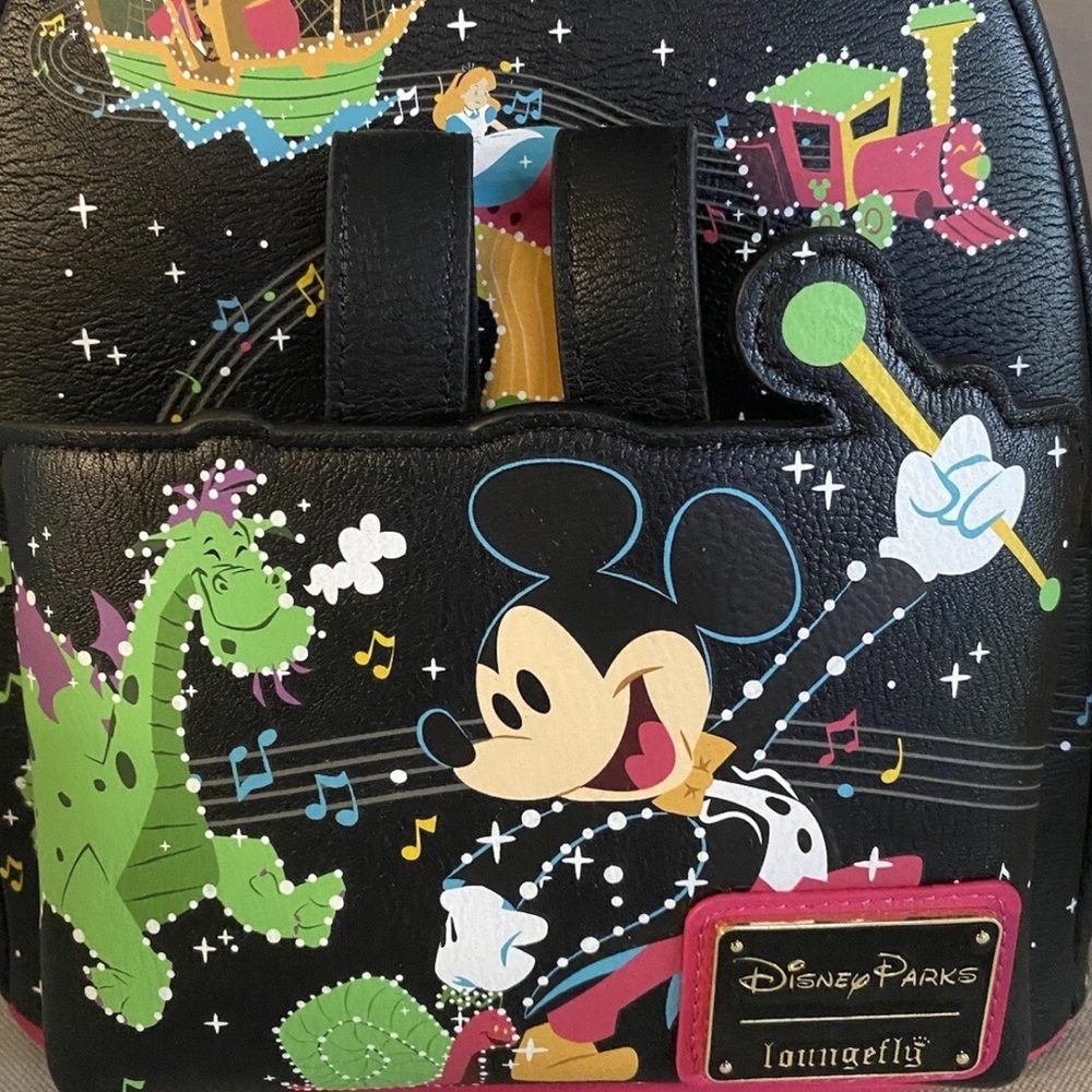 Loungefly Disney Parks 50th GLOW Main Street Electrical Parade Mini Backpack